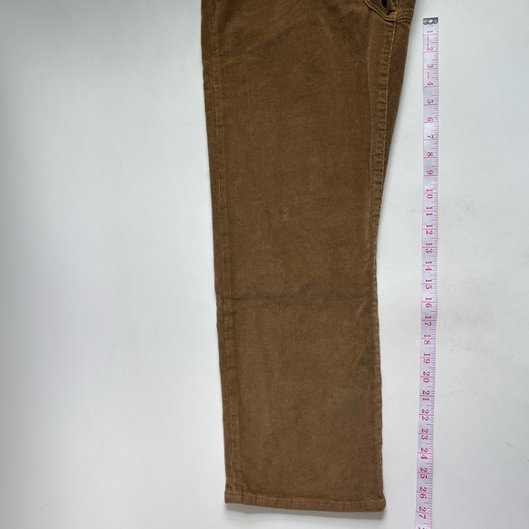 Levi's Premium Ribcage Straight Ankle Corduroy Pants Ermine Brown Size 31X27 - Picture 14 of 17